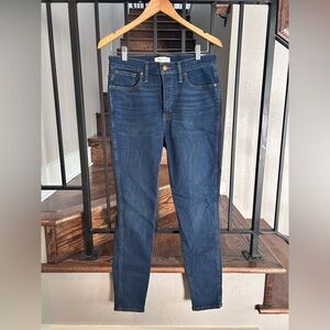 NWT Madewell Dark Blue High-Rise Skinny Jeans Sz 29